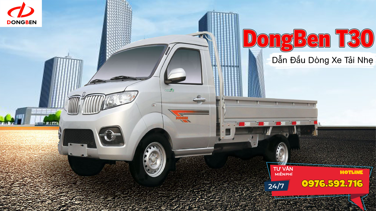 Xe tải Dongben T30 990KG Thùng Bạt dài 2.9M sẵn xe giao ngay - Công ty ...